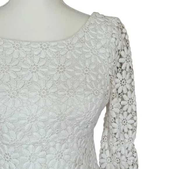 Lilly Pulitzer Shayna Floral Lace Dress - Size 4 - Picture 2 of 6